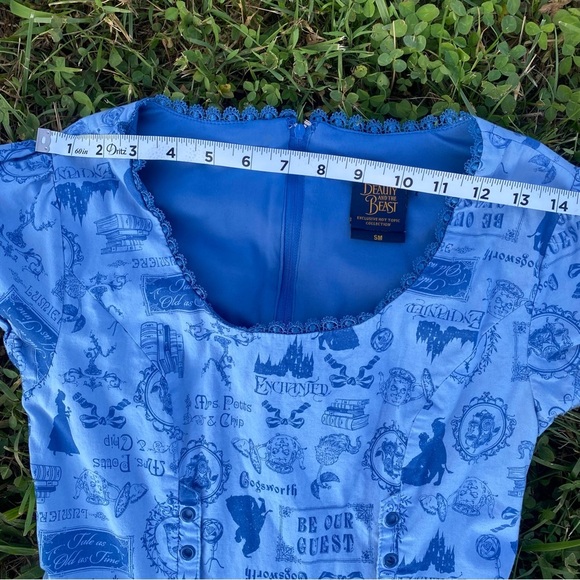 Disney Beauty & Beast Ruffle Dress Small Limited edition Hot Topic - Picture 8 of 13